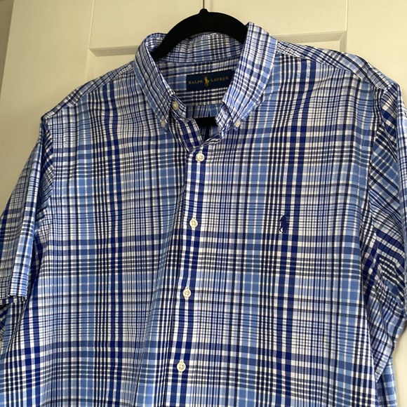 Ralph Lauren Striped Short Sleeve Button Shirt - Size XL - Picture 2 of 8